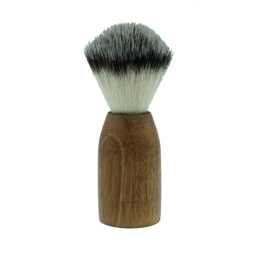 Shave Brush - Vegan Bristles - Upcycled Wood Handle
